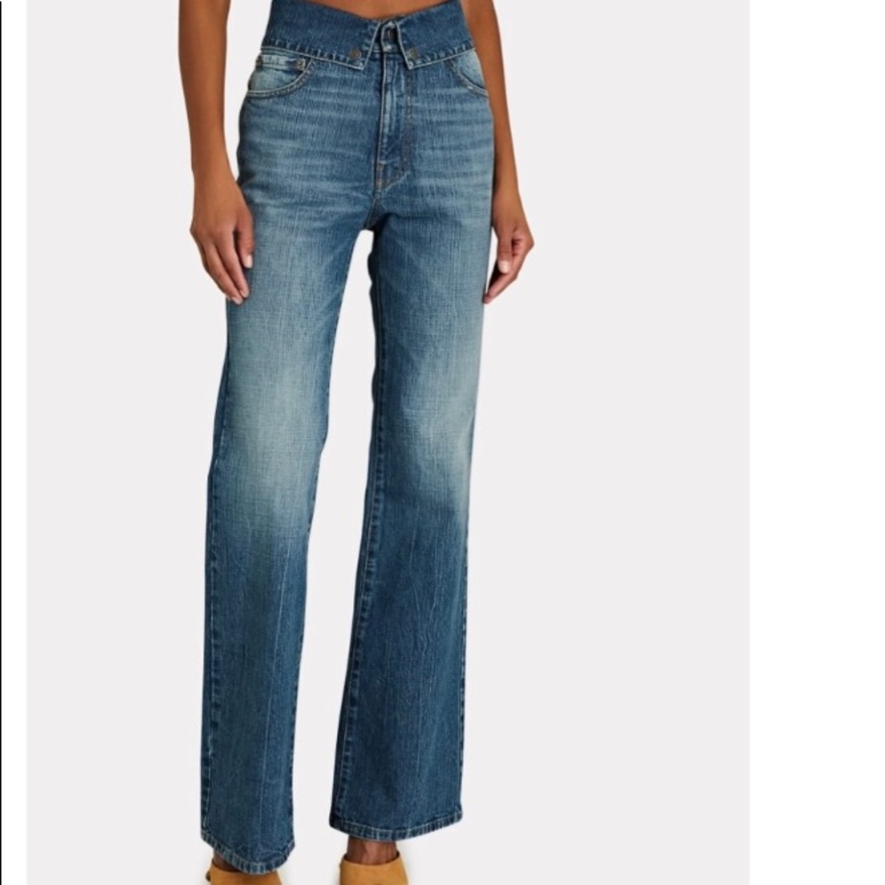 SER.O.YA Valerie Foldover Wild leg Jeans 24 - Picture 9 of 12